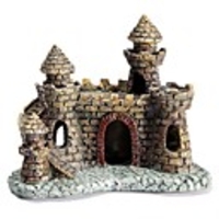 Fish Tank Aquarium Decoration Fish Fish Bowl Ornament Rock Outcrop Castle Decoration Resin 11.56.510 cm