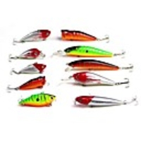 Fishing Lure Hard Bait Crank VIB Minnow (10-Piece Pack)