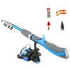 Fishing Rod and Reel Combo Casting Rod 130 cm Portable Telescopic Lightweight Extra Heavy (XH) Sea Fishing Bait Casting Freshwater Fishing / Trolling Boat Fishing