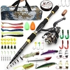 Fishing Rod and Reel Combo Telescopic Rod Carbon Mini Portable Lightweight Freshwater and Saltwater Sea Fishing Lure Fishing / Ultra Smooth miniinthebox