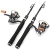 Fishing Rod and Reel Combo Telescopic Rod Carbon Mini Portable Lightweight Freshwater and Saltwater Sea Fishing Lure Fishing / Ultra Smooth miniinthebox