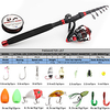 Fishing Rod and Reel Combo Telescopic Rod Carbon Mini Portable Lightweight Freshwater and Saltwater Sea Fishing Lure Fishing miniinthebox