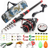 Fishing Rod and Reel Combo Telescopic Rod Mini Portable Lightweight Freshwater and Saltwater Sea Fishing Lure Fishing miniinthebox