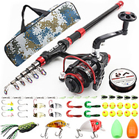 Fishing Rod and Reel Combo Telescopic Rod Mini Portable Lightweight Freshwater and Saltwater Sea Fishing Lure Fishing miniinthebox