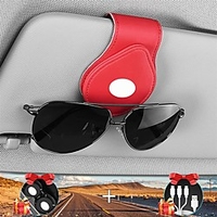 Fit for All Car Sunglasses Holder Magnetic Leather Glasses Holders for Car Sun Visor Designed Accessories for All Car Accessories 1PCS miniinthebox