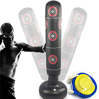 Fitness Punching Bag for Kids Punching Heavy Bag Inflatable Punching Tower Bag Freestanding Children Fitness Play Adults De-Stress Boxing Target Bag miniinthebox