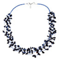 Five Line Rubble Necklace
