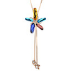 Five-petaled Flowers Shaped Rhinestone Crystal Necklace