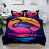 Flamingo animal For Kids Duvet Cover Set 2/3 Piece Bedding Set with 1 or 2 Pillowcase(Single Twin only 1pcs) miniinthebox