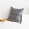 Flannel Double-sided Color Stitching Pillow Case Cover English Alphabet Printing Rolling Rope Pillow Case Cover
