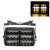 Flashing Car Dashboard Strobe Light 18-LED White and Amber