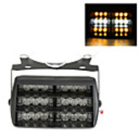 Flashing Car Dashboard Strobe Light 18-LED White and Amber