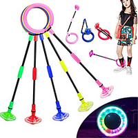 Flashing Jumping Ring Children Colorful Ankle Skip Jump Ropes Sports Swing Ball for Kids Boys Girls Toy miniinthebox