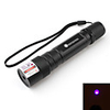 Flashlight Shaped Blue Laser Pointer with Battery (5mw, 405nm, Black)