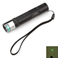 Flashlight Shaped Green Laser Pointer with Battery (5mw 532nm, Black)
