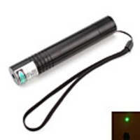 Flashlight Shaped Green Laser Pointer with Battery (5mw, 532nm, Black)