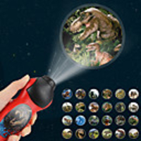 Flashlights Projector Lights Dinosaur LED Lighting Strange Toys Batteries Powered Button Battery Child