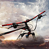 Flat Bar Bike Handlebar 31.8 mm 3D High Strength Ultra-Lightweight Road Bike Mountain Bike MTB Cycling Black / Yellow Purple Red
