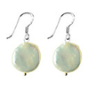Flat Pearl Earring