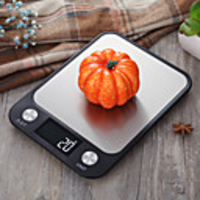 Flat Stainless Steel Kitchen Scale Small Mini Electronic Platform Scale Food Food Baking Gram Scale