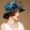 Flax / Silk / Organza Kentucky Derby Hat / Hats / Headwear with Floral 1pc Special Occasion / Casual / Tea Party Headpiece miniinthebox