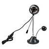 Flexible HD 12.0 Megapixel USB PC Camera Webcam with Mic and Mini Fan