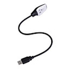 Flexible Neck USB Powered 3-LED Bright White Light for Laptop (Black)