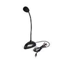 Flexible Stand Mini Studio Speech Microphone 3.5mm Plug Gooseneck Mic Wired Microphone for Computer PC Desktop Notebook