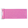 Flexible USB 2.0 QWERTY Keyboard (Pink)