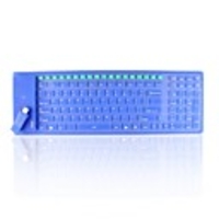 Flexible USB Wireless QWERTY Keyboard (Violet)