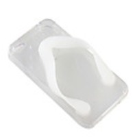 Flip-Flog Slipper TPU Cover Case for iPhone 4 - Transculent