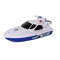 Floating Bath Toy Boat,  Speedboat Bathing Toy Electric Motor Bathtub Shower Toy Kids Fun Water Toy For Toddlers Age 1 Up (White) miniinthebox
