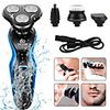 Floating Shaver Men Triple Blade Electric Shaver Razor Rechargeable Shaving Machine IP 7 Waterproof Beard Shaver Nose Trimmer