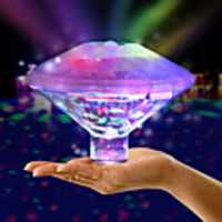 Floating Underwater Light RGB Submersible LED Disco party Light Glow Show Swimming Pool Decoration Light Hot Tub Spa Lamp Baby Bath Light Not Battery Delivery