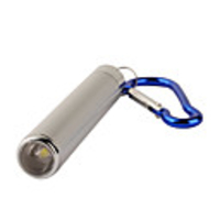 Flood-to-Throw White Light LED Flashlight with Carabiner Clip (1 AAA)