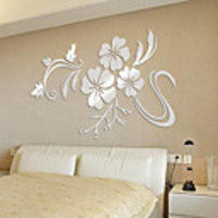 Floral / Botanical / 3D Wall Stickers 3D Wall Stickers / Mirror Wall Stickers Decorative Wall Stickers,  ABSPC Home Decoration Wall Decal Wall Decoration 1 set