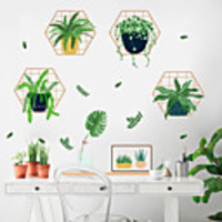 Floral / Botanical Wall Stickers 3D Wall Stickers Decorative Wall Stickers,  PVC Home Decoration Wall Decal Wall Decoration 1pc