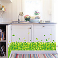 Floral / Botanical Wall Stickers Plane Wall Stickers Decorative Wall Stickers,  PVC Home Decoration Wall Decal Wall Decoration 1pc / Removable