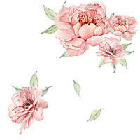 Floral Plants Wall Stickers Bedroom Living Room Removable Pre-pasted PVC Home Decoration Wall Decal 1pc miniinthebox