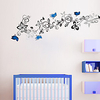 Floral Plants Wall Stickers Bedroom Living Room Removable Pre-pasted PVC Home Decoration Wall Decal 1pc miniinthebox