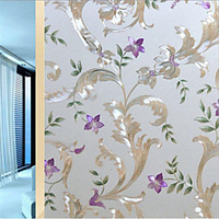 Floral Plants Wall Stickers Dining Room Living Room Static Cling PVC Home Decoration Wall Decal 1pc miniinthebox