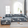 Floral 1-Piece Sofa Cover Couch Cover Furniture Protector Soft Stretch Sofa Slipcover Spandex Jacquard Fabric Super Fit for 1~4 Cushion Couch and L Shape Sofa, Easy to Install(1 Free Cushion Cover)