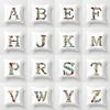 Floral Alphabet Double Side Cushion Cover 1PC Soft Decorative Square Throw Pillow Cover Cushion Case Pillowcase for Sofa Bedroom Superior Quality Machine Washable miniinthebox