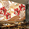 Floral Art Deco 3D Home Decoration Classic Modern Wall Covering,  Canvas Material Adhesive required Wallpaper Mural Wall Cloth,  Room Wallcovering