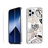 Floral Case For iPhone 12 iPhone 11 iPhone 12 Pro Max Unique Design Protective Case with Screen Protector Shockproof Back Cover TPU