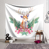 Floral Deer Animal Wall Tapestry Art Decor Blanket Curtain Hanging Home Bedroom Living Room Decoration Polyester miniinthebox