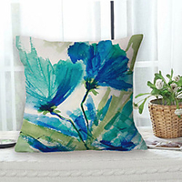 Floral Double Side Cushion Cover 1PC Soft Decorative Square Throw Pillow Cover Cushion Case Pillowcase for Bedroom Livingroom Superior Quality Machine Washable Outdoor Cushion for Sofa Couch Bed Chair miniinthebox