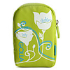Floral-Patterned Digital Camera Bag with Strap and Carabiner Clip