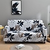 Floral Print 1-Piece Sofa Cover Couch Cover Furniture Protector Soft Stretch Slipcover Spandex Jacquard Fabric Super Fit for 1~4 Cushion Couch and L Shape Sofa, Easy to Install(1 Free Cushion Cover)