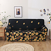 Floral Print 1-Piece Sofa Cover Couch Cover Furniture Protector Soft Stretch Slipcover Spandex Jacquard Fabric Super Fit for 1~4 Cushion Couch and L Shape Sofa, Easy to Install(1 Free Cushion Cover)